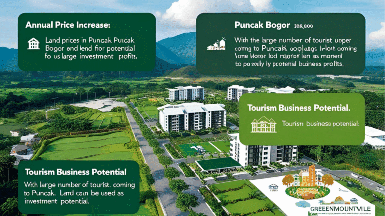 Jual tanah Puncak kavling eksklusif legalitas SHM
