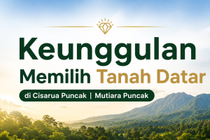 Kavling tanah datar siap bangun Mutiara Puncak Bogor