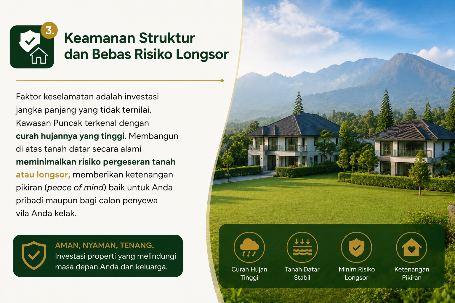kavling siao bangun datar di mutiara ouncak